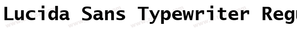 Lucida Sans Typewriter Regular字体转换